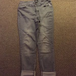 High waisted skinny jeans